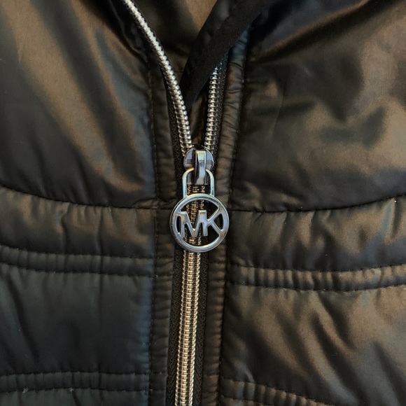 EUC Michael Kors Mixed Media Down Fleece Jacket - Picture 6 of 13